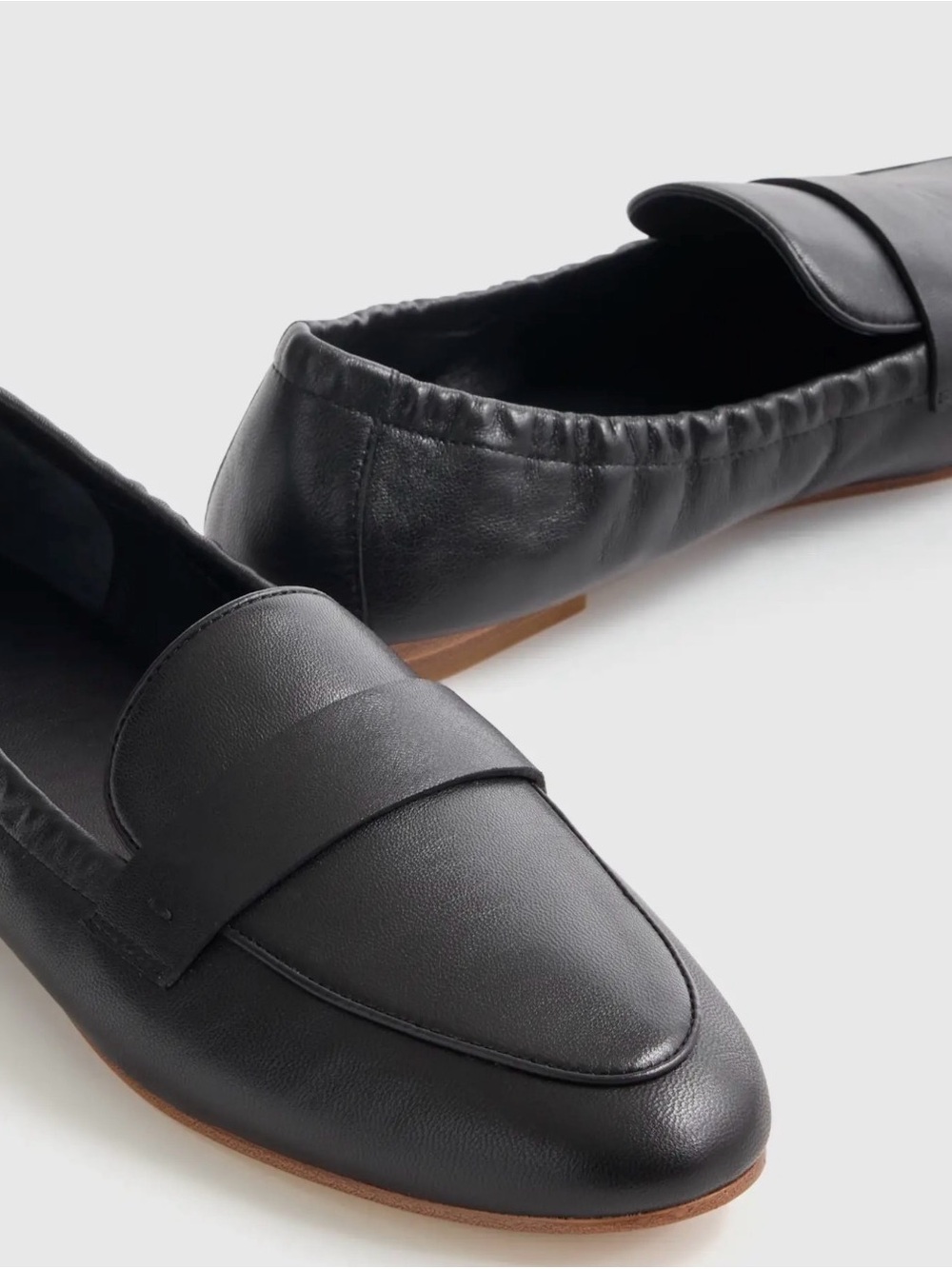 Women’s Quince Italian Leather Soft Loafer/Black Size 7 - Picture 2 of 10